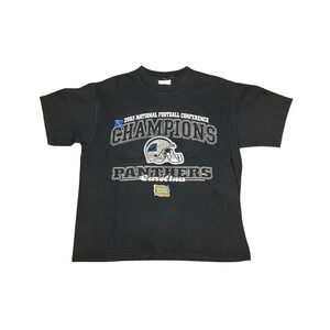 Vintage 2000s Carolina Panthers Tee | NFL Champs T-Shirt Y2K Black Men’s M